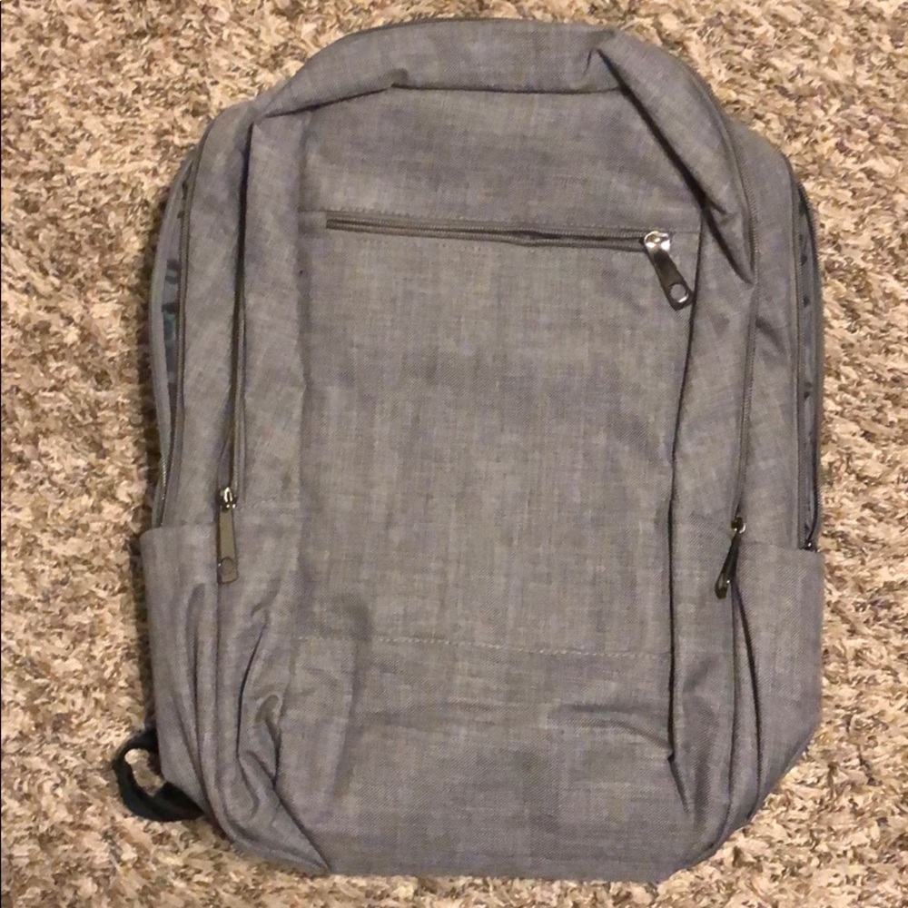 GRAY laptop backpack